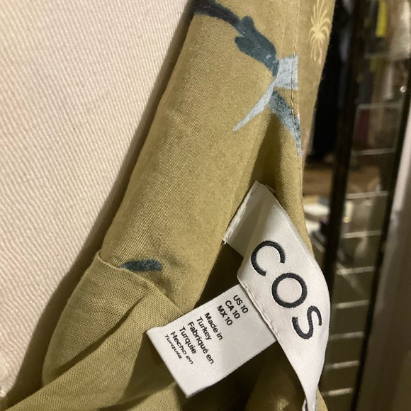 COS Sage Green Floral Maxi Dress - Picture 4 of 5